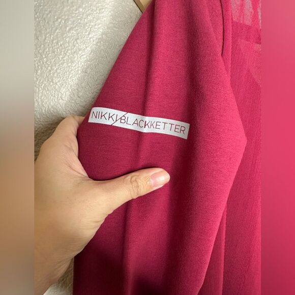 Nikki Blackketter x Gymshark Studio Jumper Crop Top Size L - Picture 7 of 7